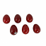 6-PC SET OF 2.5x1.5 RED ALABASTER EGGS