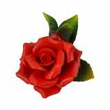 5" RED ROSE CANDLE HOLDER