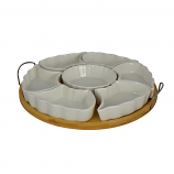 13X2 SEVEN-SECTIONED ROUND PLATTER