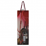 14" WINE BAG, RED WINE POURING IN GLASS
