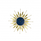 27" ROUND GOLD SPIKED WALL CLOCK