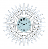 28" SILVER SPOKED WALL CLOCK