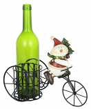 11X9 SNOWMAN ON TRICYCLE BOTTLE HOLDER