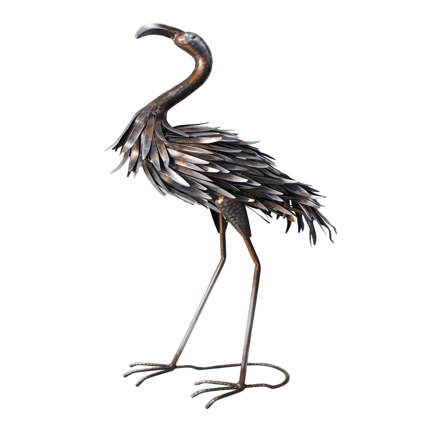 27X10 COPPER/SILVER COLOR FLAMINGO