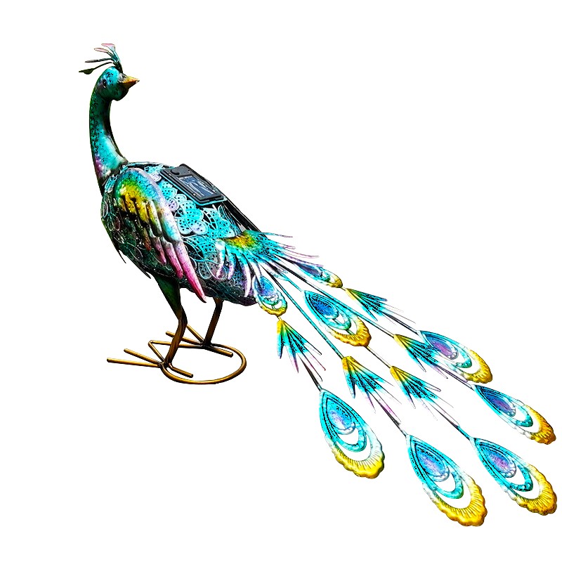 16X22 PEACOCK W/ SOLAR LIGHT