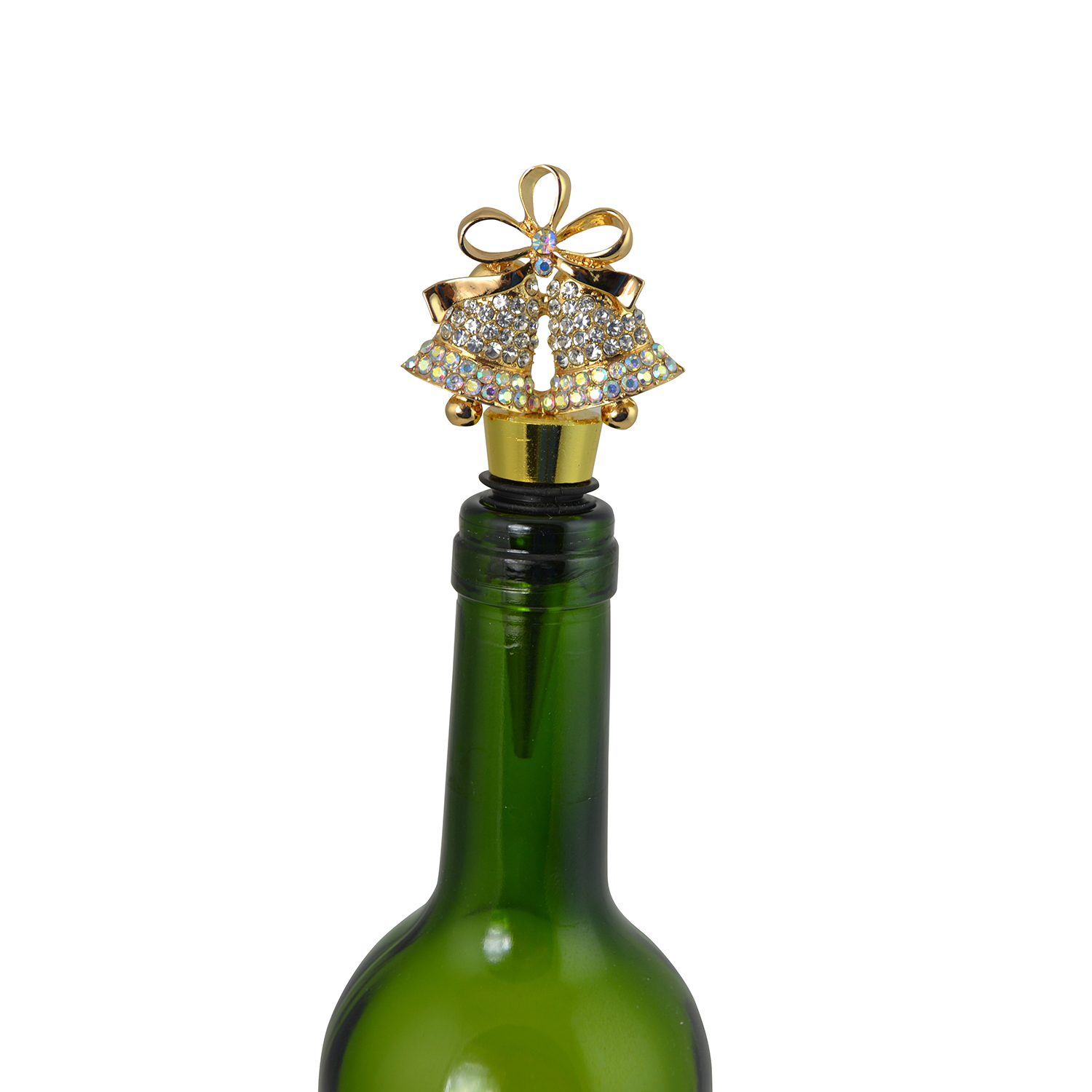 4" WINE STOPPER, GOLDEN BELLS