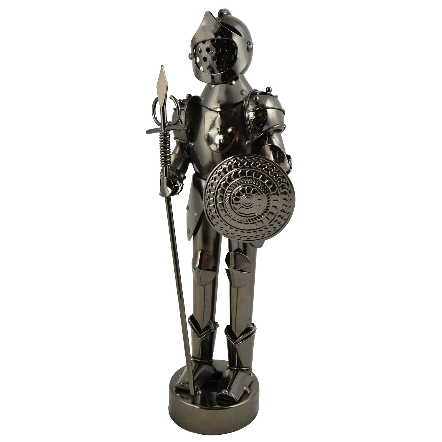 11" METAL KNIGHT STATUE