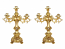 PAIR OF 18 X 12 GOLD CANDLE HOLDERS