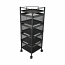 31X11X11 FOUR LEVEL BLACK KITCHEN CART