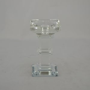 6" CRYSTAL CANDLE HOLDER