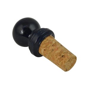 3" BLUE ALABASTER WINE STOPPER
