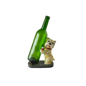 Standing Yorkie Wine Bottle Holder