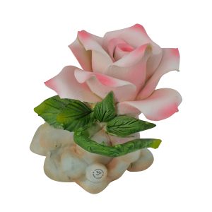 4" PINK ROSE ON BASE