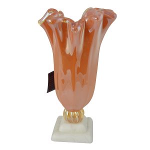 17" SALMON COLOR VASE