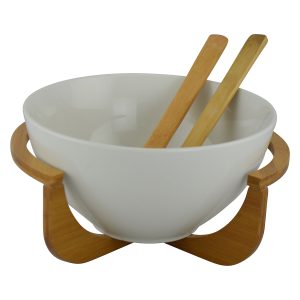 10" SALAD BOWL W/ UTENSILS
