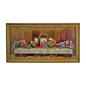 34X19 LAST SUPPER IN GOLD FRAME