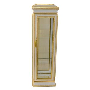 40X12X12 WHT & GOLD CABINET