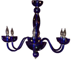 29X24 BLUE MURINI CHANDELIER