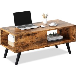 39X20X18 BROWN COFFEE TABLE