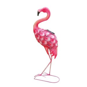24X10 PINK FLAMINGO W/ SOLAR LIGHT