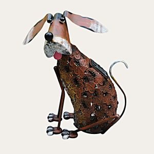 15" BROWN DOG W/ SOLAR LIGHT