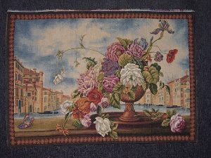 39"X27" FLORAL TAPESTRY