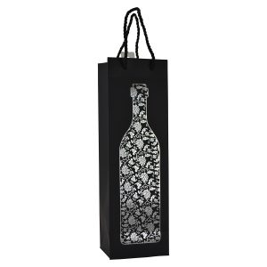 14" WINE BAG, SILVER WINE BOTTLE