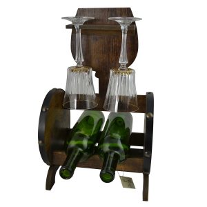 17X10 BARREL STYLE BOTTLE & STEMWARE HOLDER