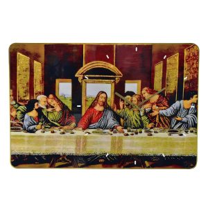 23.5X15.5 WALL CLOCK, LAST SUPPER