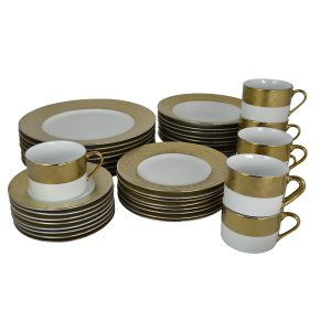 40-PC DINNERWARE SET, GUCCIE IN GOLD