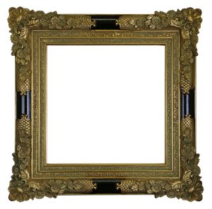 28X28 BLK & GLD FRAME