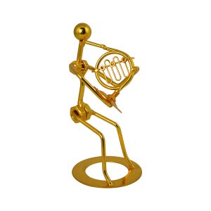6.5" GOLD FRENCH HORN PLAYER