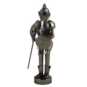 11" METAL KNIGHT STATUE