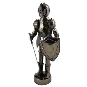 11" METAL KNIGHT STATUE
