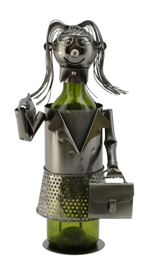 BOTTLE HOLDER, BUSINESS LADY