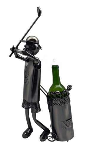 WINE BOTTLE HOLDER, 20" GOLFER