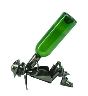 BOTTLE HOLDER, LAYNG DOWN DRUNK MAN