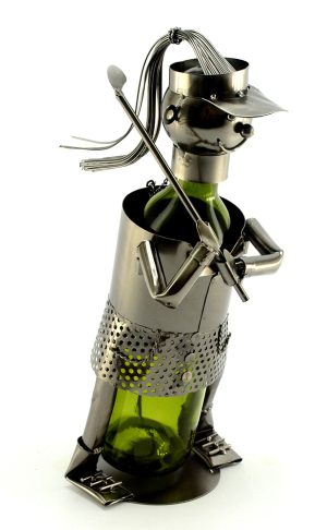 BOTTLE HOLDER, LADY GOLFER