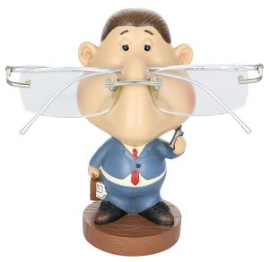 EYEGLASS HOLDER, 5.5" BUSINESSMAN