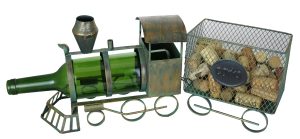 8X18X5 TRAIN BOTTLE & CORK HOLDER