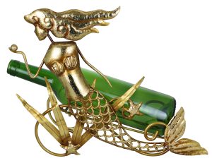 11X12 GOLDEN MERMAID BOTTLE HOLDER