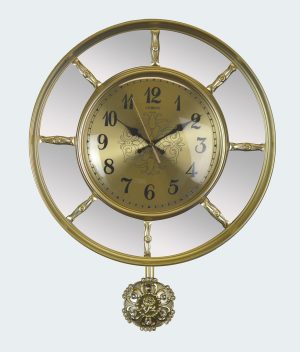 Luxurious Gold & Mirror Wall Clock