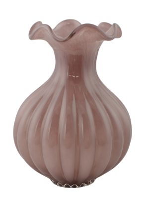 11X8 BALL-SHAPED PINK VASE