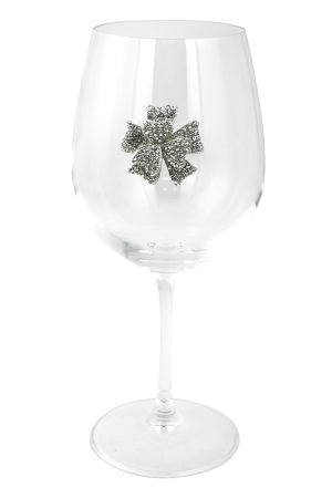 STEMMED WINE GLASS, GIFT-WRAP BOW