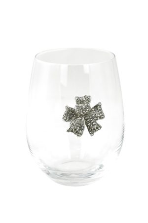 STEMLESS WINE GLASS, GIFT-WRAP BOW