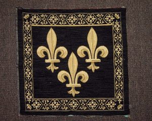 18X18 TAPESTRY,FLR DE LIS