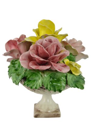 10X10 ROUND FLOWER BASKET ON BASE