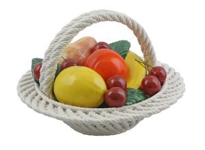 9" FRUIT BASKET W/ HANDLE