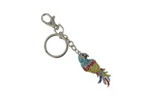 KEYCHAIN, MULTICOLOR PARROT