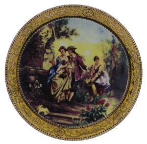 4-PC 9.5" PLATES, SCENERY